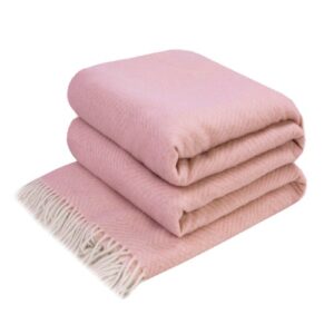 Plaid Merino 140х200 cm РОМБ pink Love You 4237