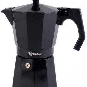 Гейзерная кавоварка Vitrinor Black 6 чашок 1224243
