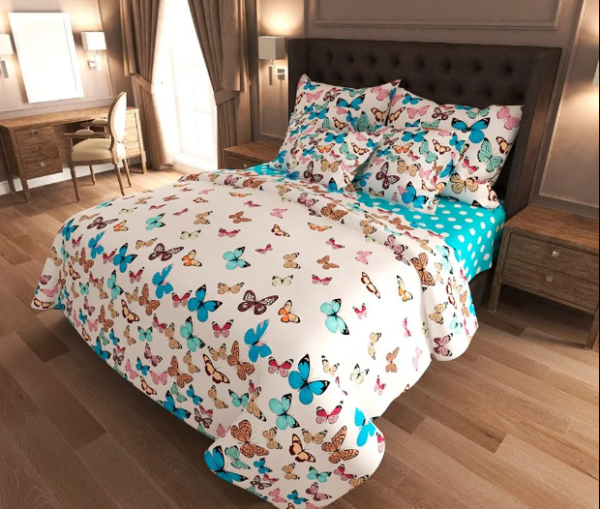 Set courts underwear unbleached calico sesquialteral Love You Home 7133