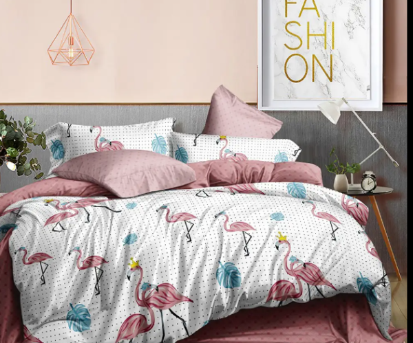 Bed linen double unbleached calico Love You Home 7235