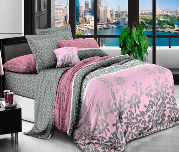 Постельное белье евро бязь Love You Home 7329