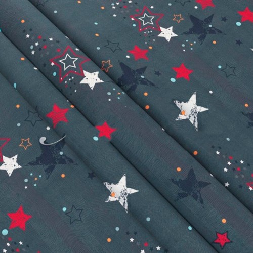 Sheet 200х215 cm unbleached calico Starry sky Love You Home 7728