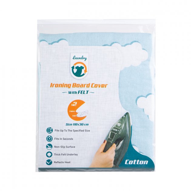 Чехол для гладильной доски 110х30 см Laundry TR-046-2S