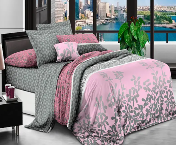 Постельное белье двуспальное бязь gold Love You Home 7229