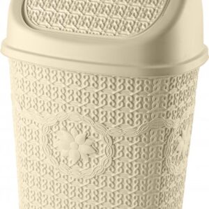 Bucket for trash from cover 5 l Asude Plastik ASD038-beige