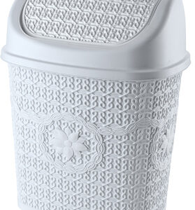 Bucket for trash from cover 5 l Asude Plastik ASD038-біл