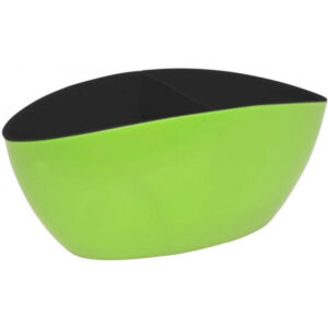 Flowerpot Canoe with insert 32х14 cm 115048-olive