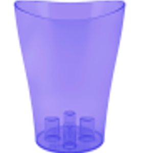 Flowerpot Nika for orchids 16х19 cm Алеана 114051-фіол.проз