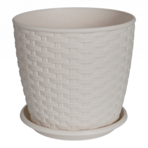Flowerpot Rattan from подст. 24х22 cm Алеана 114058-b.rose flower