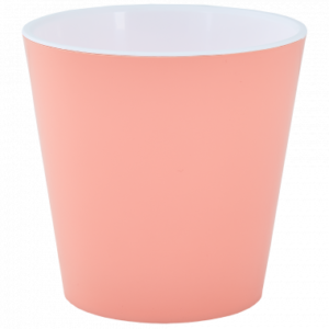 Flowerpot Deco 13х12,5 cm Алеана 114038-абрик/біл