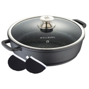 Кастрюля с крышкой 9,6 л Wellberg Gilan WB-8898/Уценка