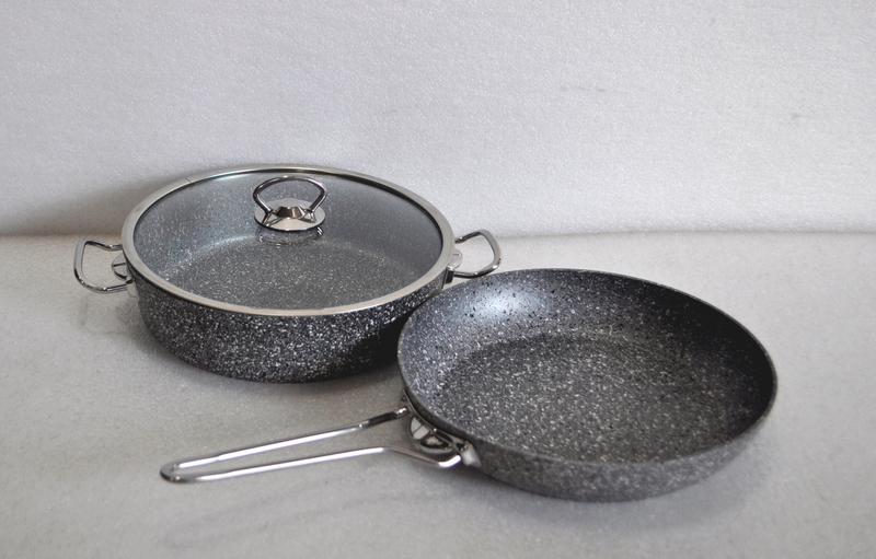 Set сковород 3 etc OMS 3257-26-Grey