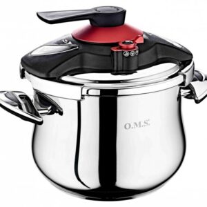 Pressure-cooker of stainless Steel 5 l OMS 5034G-22-5л-Red