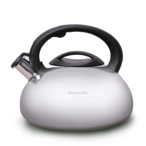 Kettle 4.5 l of stainless become with whistle and black бакелитовой handle Kamille KM-0688/Уценка