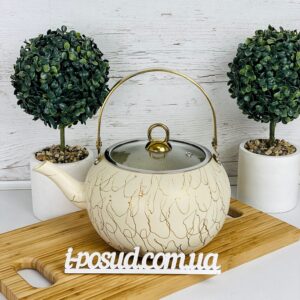 Чайник 3 л OMS 8217-XL-Ivory Gold