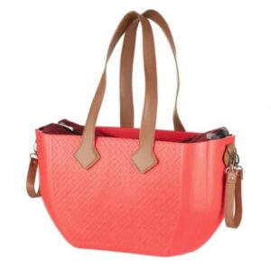 A bag Nuvita MyMia red корпус/красн.подкл.d.мам/набор(pens,clips,belts on stroller) eco-leather brown