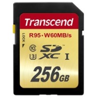 Карта памяти TRANSCEND SDXC 256 GB UHS-I Ultimate U3 (R95, W60MB/s)