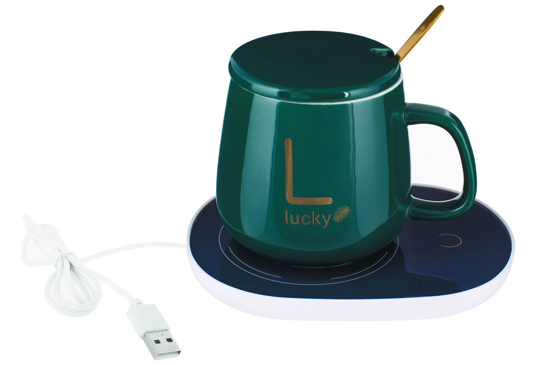 Cup porcelain Lucky 400 ml from heated from USB BonaDi 984-215