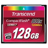 Карта памяти TRANSCEND Compact Flash 128 GB (800X)
