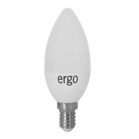 Лампа ERGO Standard C37 E14 4W 220V Тепл.Бел. 3000K Мат. н/Дим.
