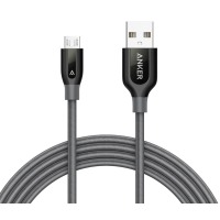 кабель ANKER Powerline+ Micro USB - 1.8м V3 (Серый)
