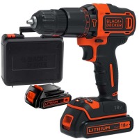 Шуруповерт BLACK&DECKER BDCHD18KB, ударный, 18V, 30Нм, Li-Ion, 2акк.