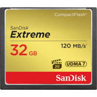 Карта памяти SANDISK CompactFlash 32 Gb Extreme (R120, W85MB/s)