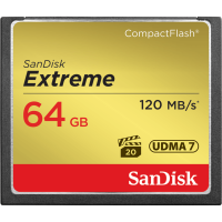 Карта памяти SANDISK CompactFlash 64 Gb Extreme (R120, W85MB/s)