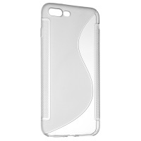 Чехол для сматф. DIGI iPhone 7 Plus - S-Line TPU (Transparent)