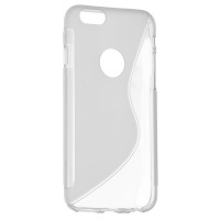 Чехол для сматф. DIGI iPhone 6/6S - S-Line TPU (Transparent)