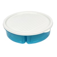 Форма для зберігання (пластик) BAGER BG-393 B White/Blue/кругл./3*400 мл (BG-393 B)
