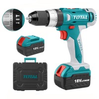 Шуруповерт TOTAL  TIDLI228180 ударный, 18V, Li-Ion, 2акк, чемодан