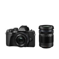 Цифровая камера OLYMPUS E-M10 mark III Pancake Double Zoom 14-42+40-150Kit черный/черный/черный