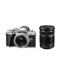 Цифровая камера OLYMPUS E-M10 mark III Pancake Double Zoom 14-42+40-150Kit Серебристый/серебристый/черный