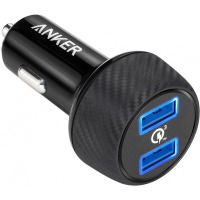 авто зарядка ANKER PowerDrive - 2 Quick Charge 3.0 Ports V3 (Black)