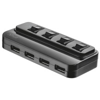 Комп.аксесcуары TRUST 4 port USB 2.0 Hub with Swithes