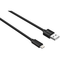 кабель TRUST URBAN Lightning Round Cable 2m MFI (Black)