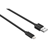 кабель TRUST URBAN Lightning Round Cable 1m MFI (Black)