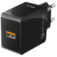 сетевая зарядка TRUST URBAN Ultra Fast QC3.0 & Auto Detect (Black)