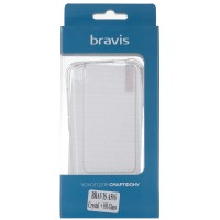 Cover for сматф. BRAVIS A506 Crystal - TPU Clean + 9H Glass (Transparent)