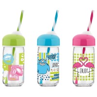 Бутылка RENGA Bubble MIX DISPLAY BOX 0.37 л стекло (151522)