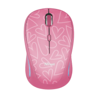 Мышь TRUST Yvi FX wireless mouse - pink