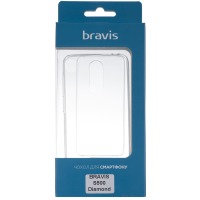 Cover for сматф. BRAVIS S500 Diamond - TPU Clean (Transparent)