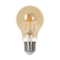 Лампа ERGO Filament A60 Е27 6W 220V Тепл.Бел. 2700K Янт. н/Дим.