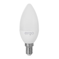 Лампа ERGO Standard C37 E14 6W 220V Тепл.Бел. 3000K Мат. н/Дим.