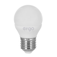 Лампа ERGO Standard G45 E27 6W 220V Нейт.Бел. 4100K Мат. н/Дим.
