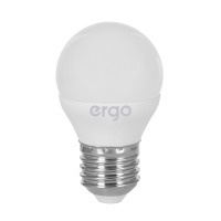 Лампа ERGO Standard G45 E27 4W 220V Нейт.Бел. 4100K Мат. н/Дим.