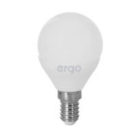 Лампа ERGO Standard G45 E14 6W 220V Тепл.Бел. 3000K Мат. н/Дим.