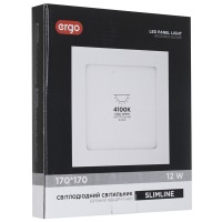 свет-к потолоч. ERGO STD SL Врез. Квад. 12W 170x170 220V 4100K Бел. н/д