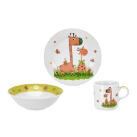 Set crockery Children. Limited Edition MULTI GIRAFFE /НАБОР/ 3 etc. box